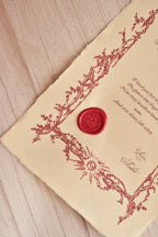Personalized Valentine's Vintage Love Letter | With Handcrafted Red Heart Wax Seal