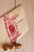 Personalized Valentine's Vintage Love Letter | With Handcrafted Red Heart Wax Seal