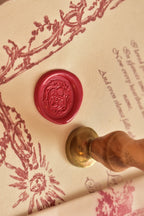 Personalized Valentine's Vintage Love Letter | With Handcrafted Red Heart Wax Seal