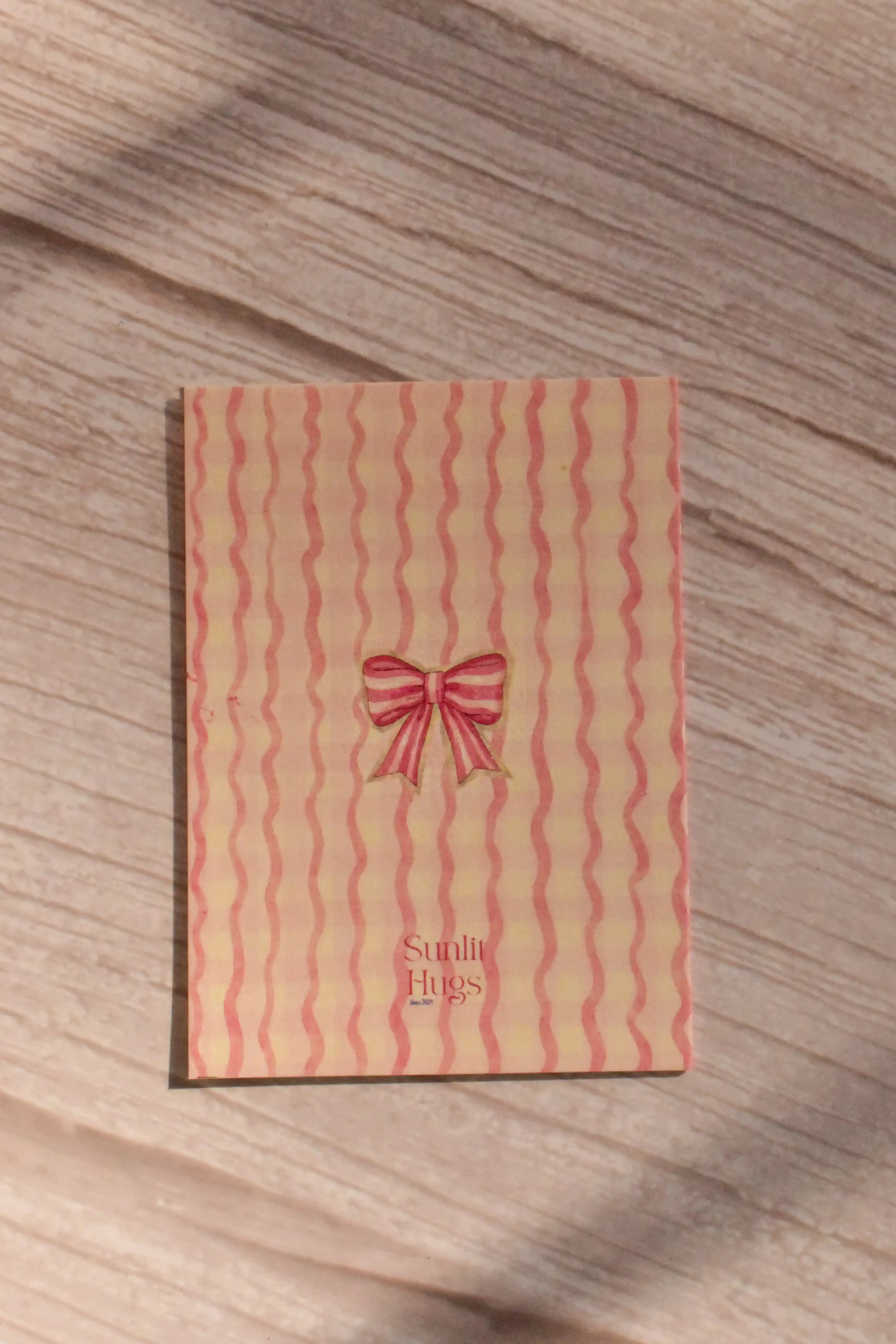 'Your Heart is My Home' Mini Greeting Card | Pink Cottage and Bow