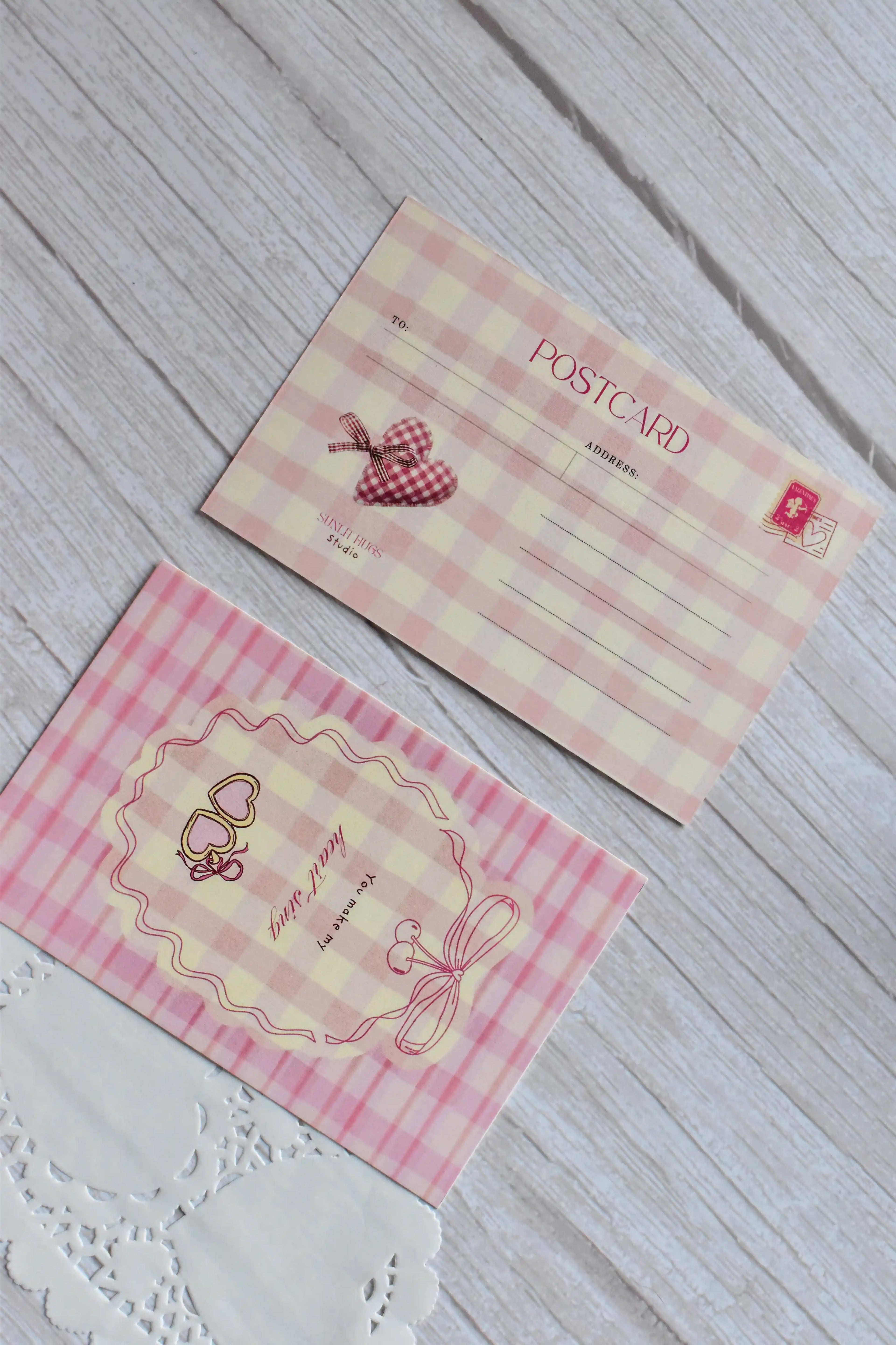 The Vintage Valentine Quartet: Set of 4 Retro Love Postcards (4x6 inch)