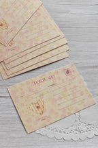 'Just Called to Say I Love You' Vintage Telephone Postcard | Retro Pink Gingham (4x6 inch)